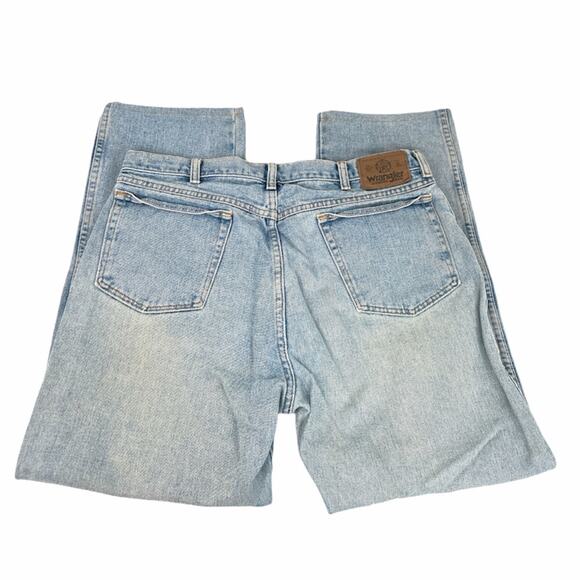 Wrangler Relaxed Fit Jeans, Light Blue, 38/30 - Picture 4 of 8